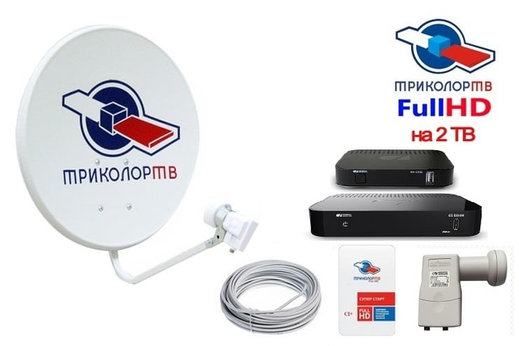 Триколор UHD на 2 телевизора с годовой подпиской.